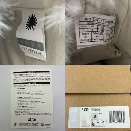  UGG アグ YOSE FLUFF ブーツ　25cm W/1112328 ホワイト