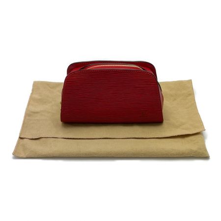  LOUIS VUITTON ルイヴィトン エピ ドーフィーヌ 布袋付 内部劣化有  M48447 レッド