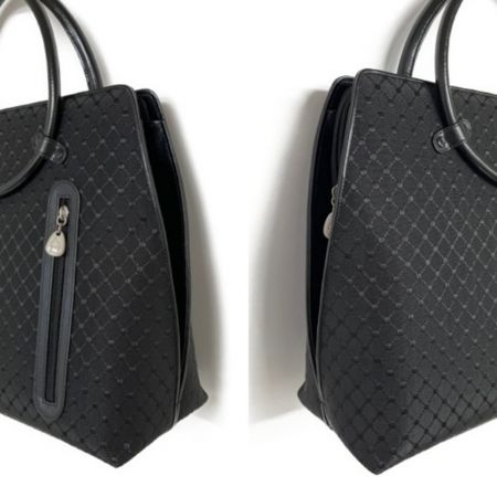  ホースヘア トートバッグ　保存袋付き ブラック