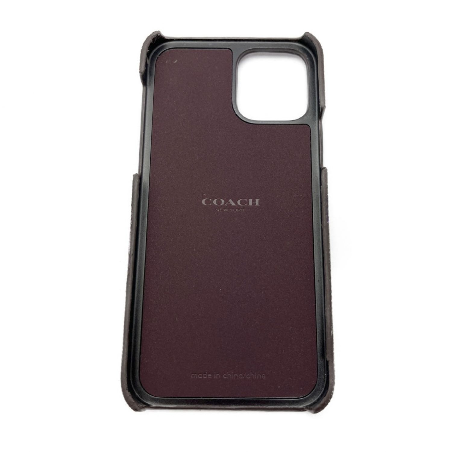 中古】 COACH コーチ iPhone 12 Pro/12 Slim Wrap Case スマホケース ...