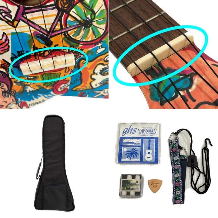 pupukea ウクレレ 忌野清志郎モデル No.5/100 ソフトケース付 - 中古