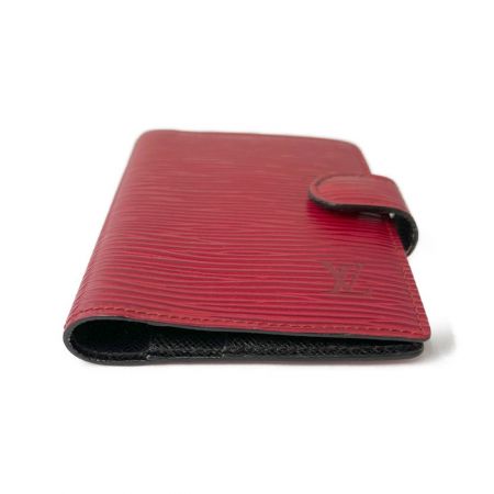  LOUIS VUITTON ルイヴィトン アジェンダ ミニ  ポケットヨゴレ R20077 レッド