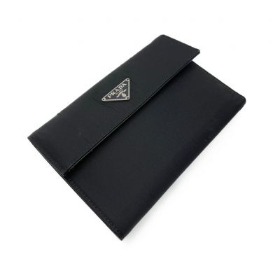 PRADA プラダ 折り財布 ナイロン ギャランティカード 箱付き PRADA プラダ TESSUTO 三つ折り財布 ギャランティカード付 M510