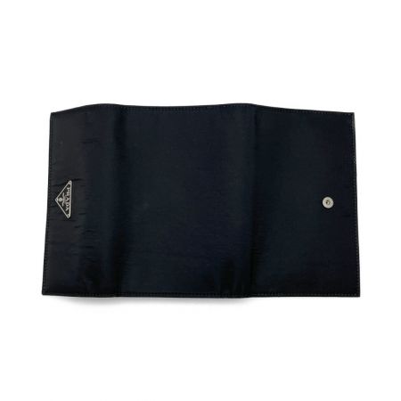  PRADA プラダ TESSUTO 三つ折り財布　ギャランティカード付 M510 ブラック（NERO)