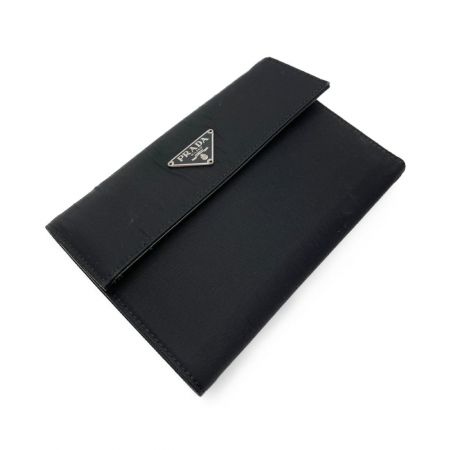  PRADA プラダ TESSUTO 三つ折り財布　ギャランティカード付 M510 ブラック（NERO)
