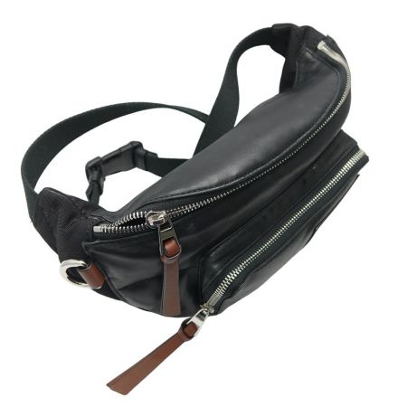  LOEWE ロエベ BUMBAG PUFFY　ボディバッグ　ウエストポーチ 黒/茶