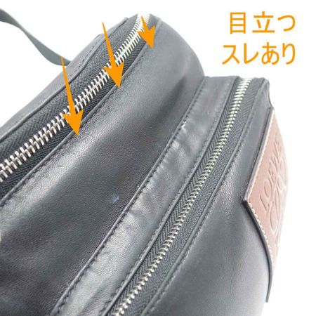  LOEWE ロエベ BUMBAG PUFFY　ボディバッグ　ウエストポーチ 黒/茶