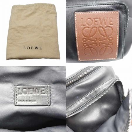  LOEWE ロエベ BUMBAG PUFFY　ボディバッグ　ウエストポーチ 黒/茶
