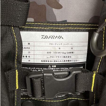  DAIWA ダイワ フローティングジャケット　香水のニオイあり DF-6206 ブラック x イエロー