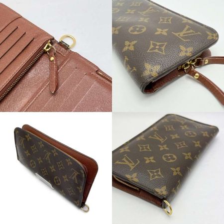  LOUIS VUITTON ルイヴィトン モノグラム ポルトフォイユ・アンソリット M60042 ブラウン 財布