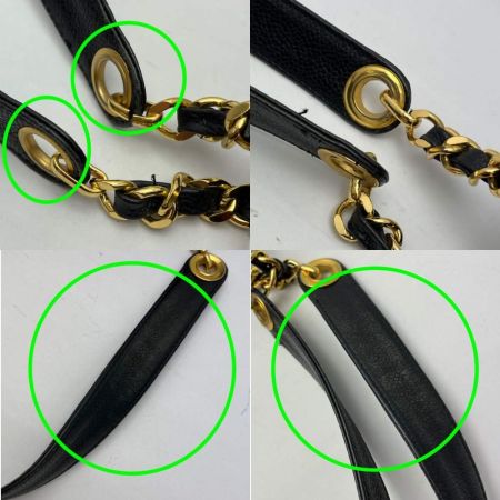  CHANEL シャネル トリプルココチェーントート　セミショルダーバッグ ブラック