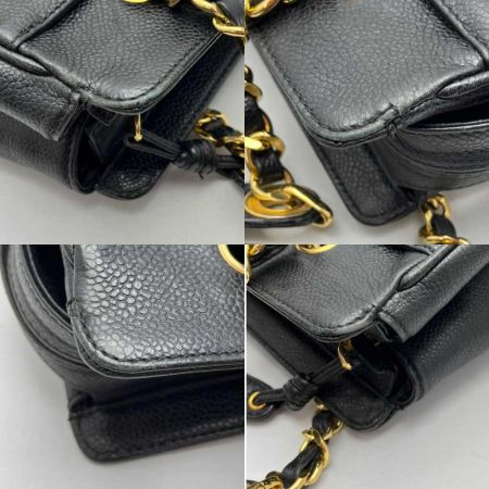  CHANEL シャネル トリプルココチェーントート　セミショルダーバッグ ブラック