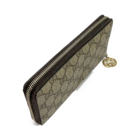 中古】 GUCCI グッチ ラウンドファスナー 財布 GGインプリメ 212110