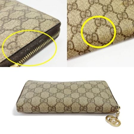  GUCCI グッチ ラウンドファスナー 財布 GGインプリメ 212110 ブラウン