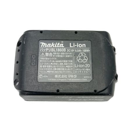  MAKITA マキタ Li-ion バッテリー　1個　6.0Ah　18ｖ BL1860B ブラック
