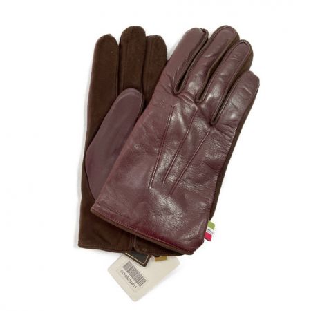  Orobianco オロビアンコ 羊革　メンズ手袋　やや毛羽立ちあり あずき色