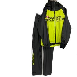 ◆◆ mazume マズメ ROUGH WATER レインスーツ MZRS-623 ブラック　 x ライム Aランク