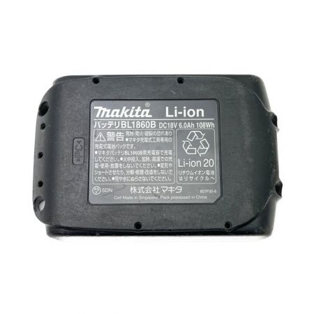  MAKITA マキタ Li-ion バッテリー　1個　6.0Ah　18ｖ BL1860B ブラック