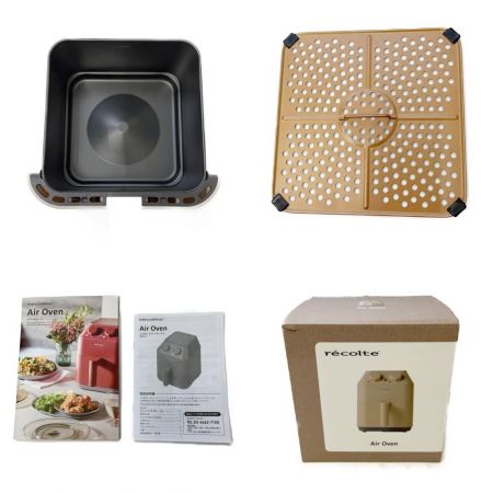  レコルト エアーオーブン　ノンフライヤー　2020年製 　箱付 RAO-1 クリームホワイト