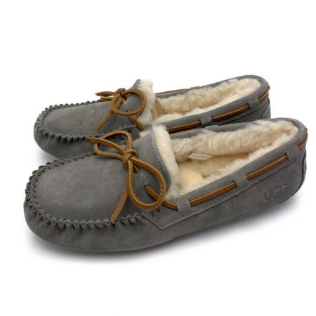  UGG アグ ファーモカシンDAKOTA（ダコタ） グレー 23.0cm