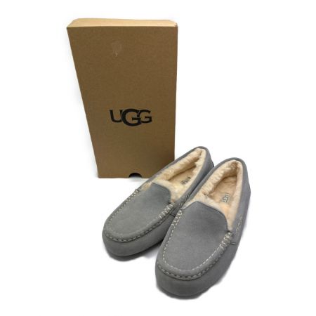  UGG アグ ファーモカシン　ANSLEY　26.0cm ライトグレー