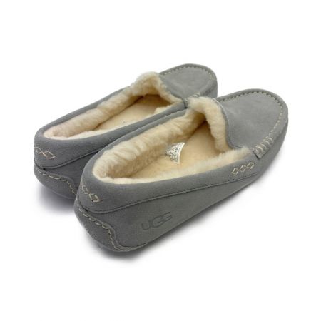  UGG アグ ファーモカシン　ANSLEY　26.0cm ライトグレー