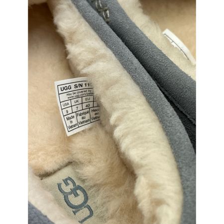  UGG アグ ファーモカシン　ANSLEY　26.0cm ライトグレー