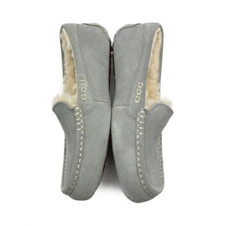  UGG アグ ファーモカシン　ANSLEY　26.0cm ライトグレー