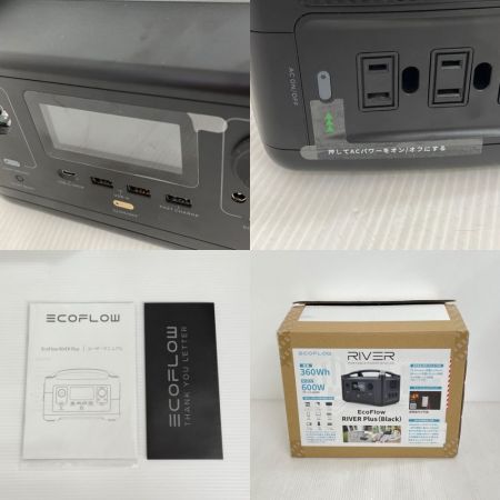  ECOFLOWER  RIVER Plus ポータブル電源　360Wh RIVER Plus ブラック