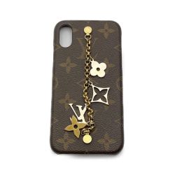 ◆◆ LOUIS VUITTON ルイヴィトン モノグラム M63899 iPhoneケース　携帯ケースX/Xs ブラウン Bランク