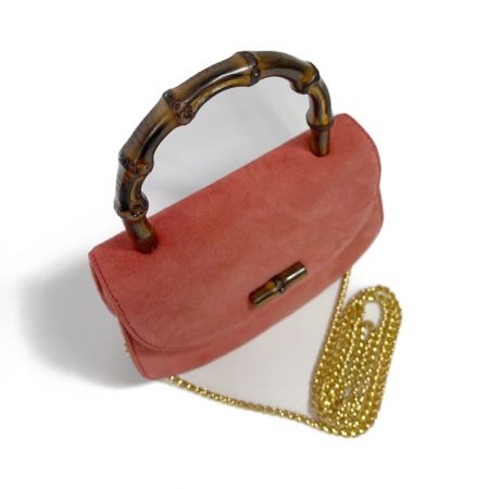  GUCCI グッチ ミニ2wayハンドバッグ  バンブー 0057810258 サーモンピンク