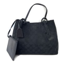 ◆◆ GUCCI グッチ ハンドバッグ  劣化有 キャンバス 204991 101919 ブラック Cランク
