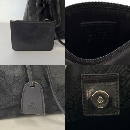  GUCCI グッチ ハンドバッグ  劣化有 キャンバス 204991 101919 ブラック