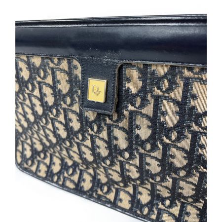  Christian Dior クリスチャンディオール クラッチバッグ　トロッター柄 ネイビー系