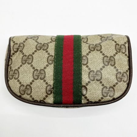  GUCCI グッチ OLD GUCCI コスメポーチ 中ミラー 256998 ブラウン