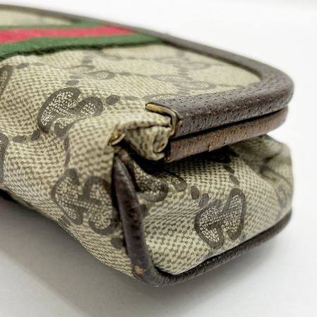  GUCCI グッチ OLD GUCCI コスメポーチ 中ミラー 256998 ブラウン