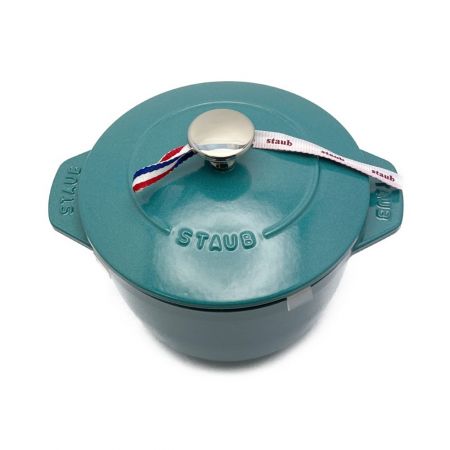 【中古】 STAUB ストウブ ラ・ココット de GOHAN M 16cm 鍋 ミント