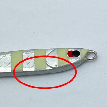  AKクラフト 【旧タイプ】ルアー ジグ  マリ　ハンドメイド 40g mari 40 シルバー x ホワイトイエロー系