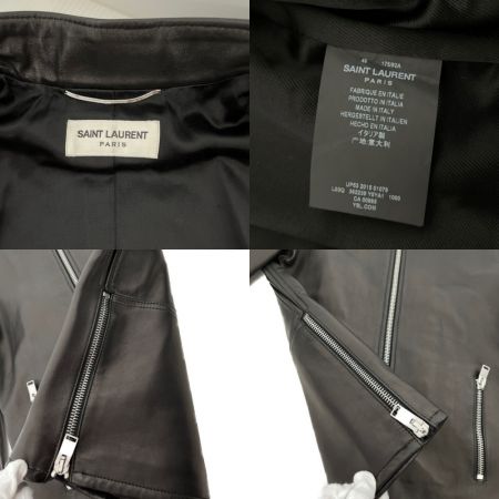  SAINT LAURENT(Yves Saint Laurent) レザージャケット　SIZE46 UP53 2015 01079 ブラック