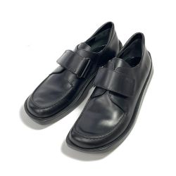 ◆◆ PRADA プラダ マジックテープ　シューズ　　25cmくらい？ ブラック Bランク
