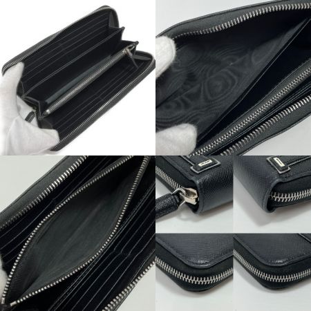  PRADA プラダ ラウンドファスナー　長財布　 2ML317 ブラック系