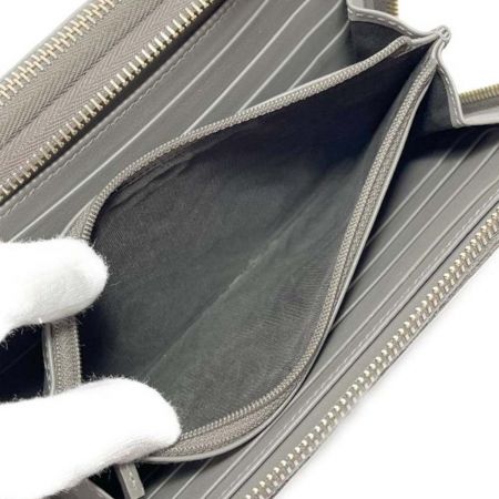  GUCCI グッチ   ファスナー トラベルドキュメントケース　マイクログッチッシマ 544250 ライトグレー