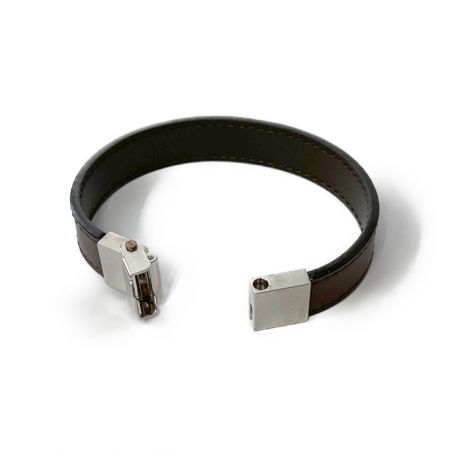  LOUIS VUITTON ルイヴィトン  ブレスレット　レザー　箱付き ブラウン