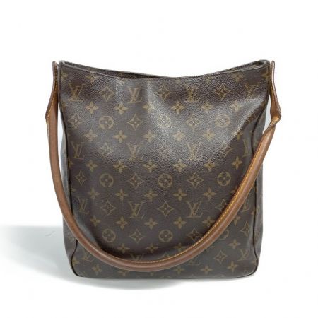  LOUIS VUITTON ルイヴィトン モノグラム ルーピング ハンドバッグ  M51145 ブラウン