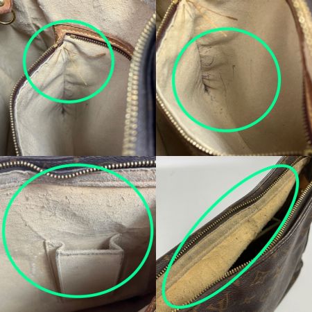  LOUIS VUITTON ルイヴィトン モノグラム ルーピング ハンドバッグ  M51145 ブラウン