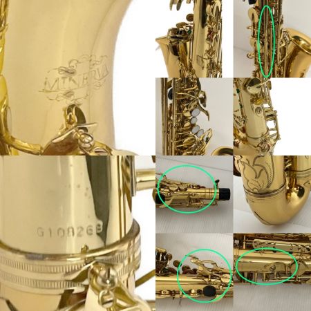  MINERVA 【ジャンク】アルトサックス　管楽器 　G108268　ケース付　