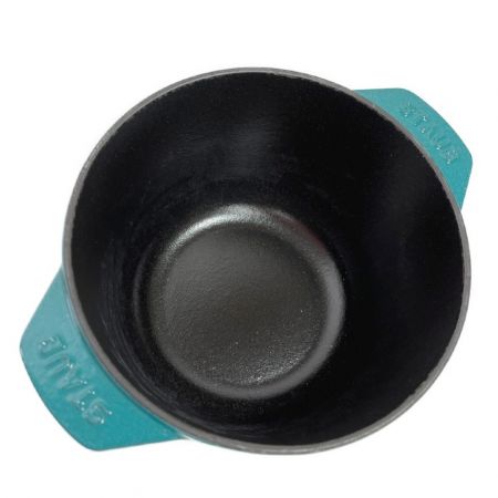  STAUB ストウブ ライスポット　ココットdeゴハン　M　16cm　2合 ターコイズブルー