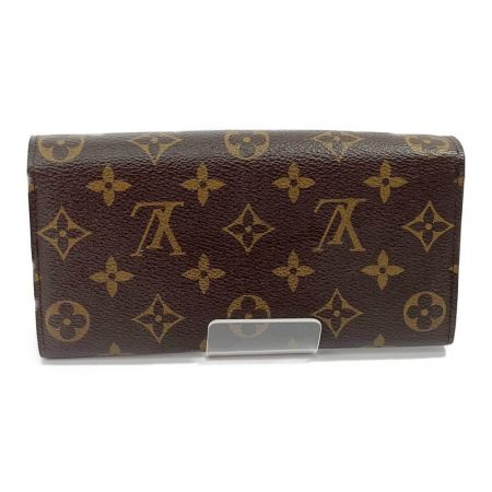  LOUIS VUITTON ルイヴィトン モノグラム ポルトフォイユ・サラ  長財布 M61734 ブラウン ホツレあり　ソリあり