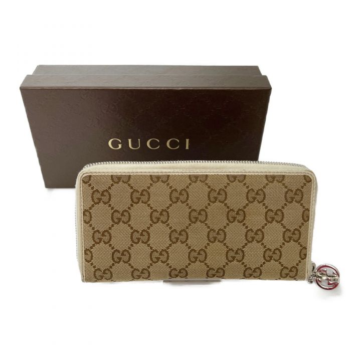 GUCCI グッチ 長財布 GG キャンバス ベージュ｜中古｜なんでもリサイクルビッグバン