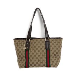 ◆◆ GUCCI グッチ キャンバス　トートバッグ　GG　シェリーライン 137396 ベージュ Bランク